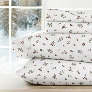 Christmas Holiday Soft Comfy 4 Piece Bed Sheet Set, Winter Prints - Becky Cameron - 1 of 4