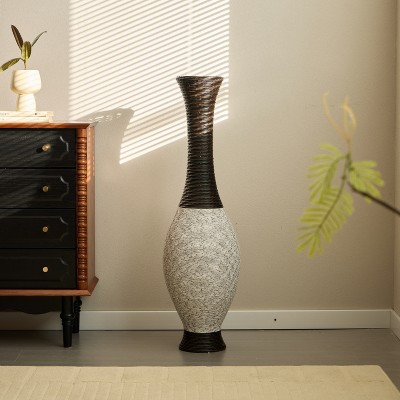 YONWAY  39 Inch Tall Standing Floor Vase, Artificial Rattan Vase,Flower Holder for Home Decor,Ideal Decor Accent for Living Room,Entryway.