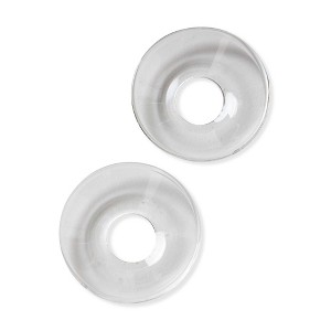tag Clear Glass Taper Bobeche Candle Holders for Straight Taper Candles Everyday Use 2.75 x 2.75 x 1 Inches - 1 of 2