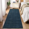 Modern Solid Living Room Rugs, Washable Non Slip Bedroom Carpet, Indoor Contemporary Area Rug for Home Decor - 3 of 4