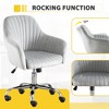 Maliang Accent Chair With Adjustable Velvet Height And Adjustable Casters - 3 of 4