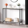 Whizmax Console Table, Sofa Tables Narrow Entryway Table with Glass Shelf and Metal Frame for Living Room, Foyer, Bedroom - 4 of 4