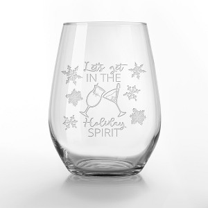 Creative Products In the Holiday Spirit 15 oz. Stemless Wine Glass - 1 of 1
