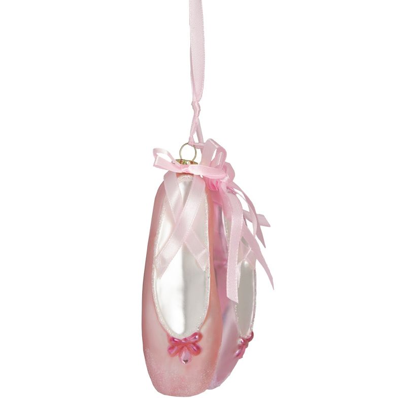 Northlight 4.5" Pink Ballet Slippers Glass Christmas Ornament, 3 of 6