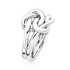 Ross-Simons Italian Sterling Silver Double Love Knot Ring - 3 of 4