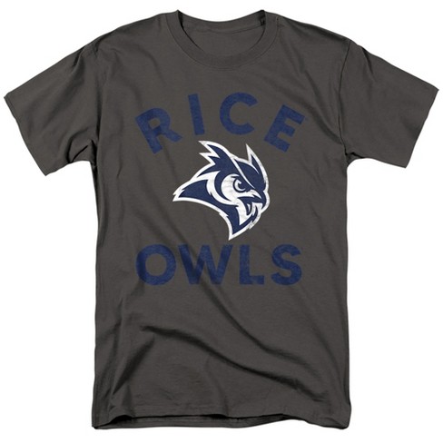 Rice University Official Owls Logo Unisex Adult T-Shirt, Athletic Heather - image 1 of 4