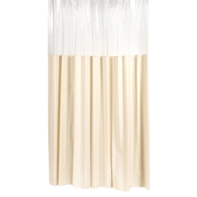 Carnation Home Fashions "Window" Vinyl Shower Curtain - 72" x 72"