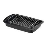 BergHOFF Graphite Non-stick Cast Aluminum Roaster With Removable Rack 16.5" X 11" X 2.75"
