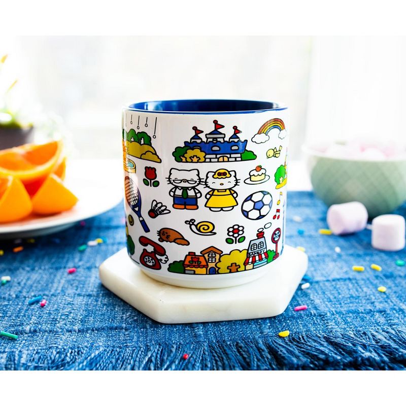 Silver Buffalo Sanrio Hello Kitty Red Map Ceramic Mug | Holds 13 Ounces, 5 of 7