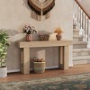 63" Long Narrow Rectangular Console Table, Farmhouse Wood Entryway Table for Hallway, Foyer & Living Room, Sofa Table Behind Couch - 4 of 4