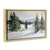 Stupell Industries Winter Forest Frosty Hills Floating Frame Canvas Art - 2 of 4