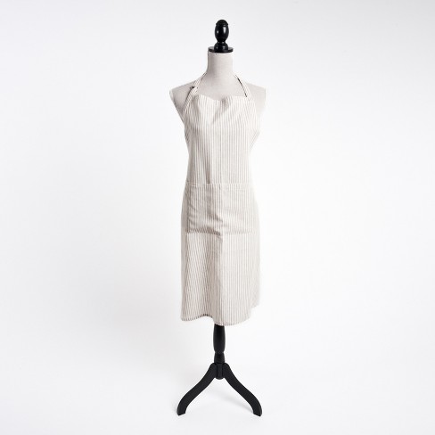 Saro Lifestyle Striped Design Apron, full, Natural - image 1 of 4