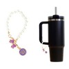 Unique Bargains Pearl Chain Bow Water Cup Pendant 1 Pc - 3 of 4