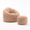 NicBex Microfiber Bean Bag Chair with High Pressure Foam,Lazy Sofa Chair with Footrest,Modern Lounge Chair for Living Room - 2 of 4