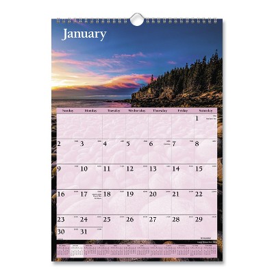 AT-A-GLANCE Scenic Monthly Wall Calendar 12 x 17 2022 DMW20028