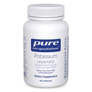 Pure Encapsulations Potassium (Aspartate) - Hypoallergenic Supplement to Support Nerves, Muscles, Blood Flow, and Cardiovascular Health - 90 Capsules - 1 of 4