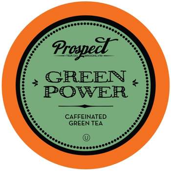 Prospect Tea Green Power Caffeinated Tea Pods for Keurig K-Cup Brewer, 40 Count