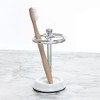 iDesign Divided Toothbrush Holder - Set of 2 - White/Chrome - 3 of 4