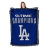 MLB Los Angeles Dodgers 2025 World Series Multi Champ Overdrive Woven Tapestry Blanket 48 x 60 inches - 2 of 4