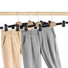 Unique Bargains Wooden Circle Hook Pants Hanger with Clips 2 Pcs - 2 of 4