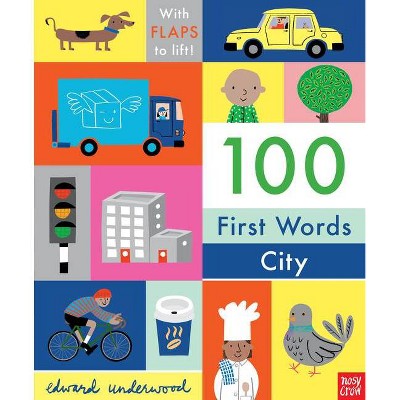 100 First Words: City - by  Nosy Crow (Board Book)