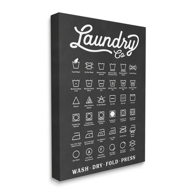 Stupell Industries Laundry Business Symbols Chart Simple Shapes