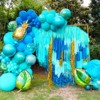 PartyWoo Crepe Paper Streamers Turquoise 4 Rolls 328 ft 1.8 Inch x 82 Ft Roll - 4 of 4