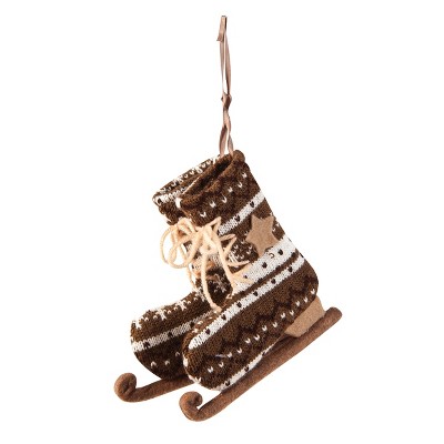 Gallerie II Fair Isle Knit Skate Ornament