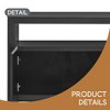 60" 4-Door Sideboard, Modern Minimalist Solid Wood Veneer Sideboard with Open Shelf, Natural Wood Grain - Leovsnove - 4 of 4