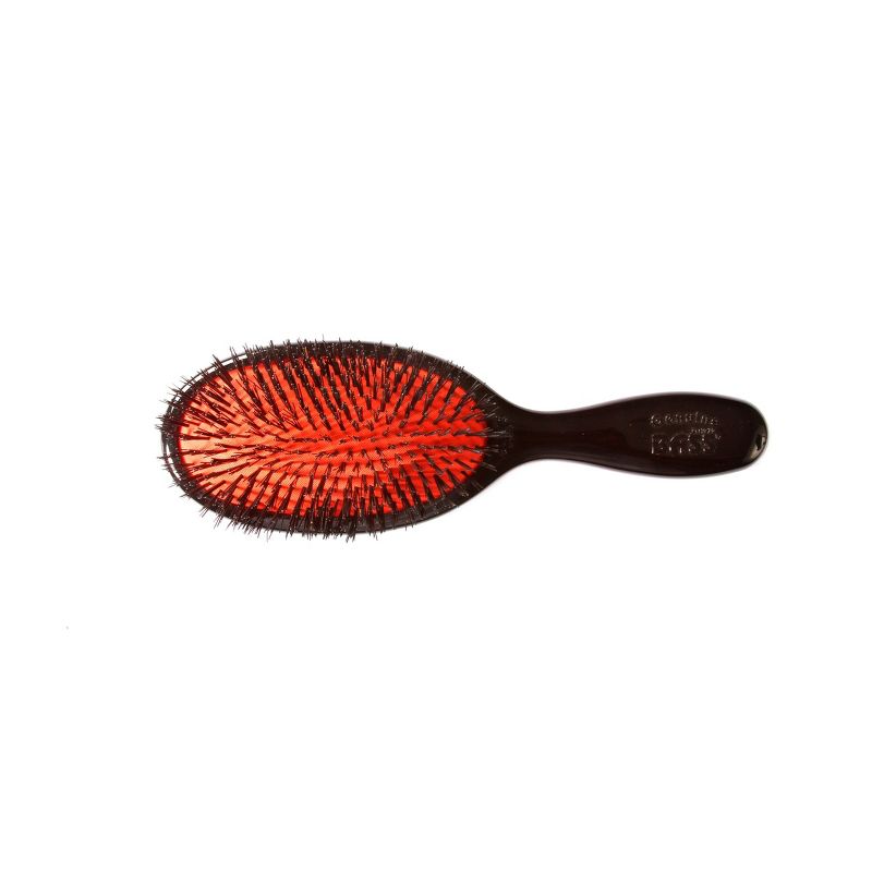 Bass Brushes Elite Series Shine & Condition Hair Brush with Ultra-Premium Natural Bristle High Polish Acrylic Handle, 1 of 6