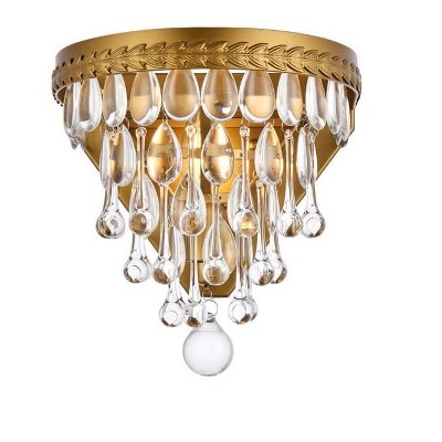 Elegant Lighting Nordic 1 light brass wall sconce