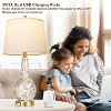KTMBDW Table Lamp for Bedside, Lamp for Living Room with USB Charging Ports, Traditional Tall Bedroom Lamp for Office, Living Room, Bedroom,2Pcs - 4 of 4