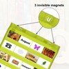 Unique Bargains Magnetic Wall Hanging Small Double-Sided Classroom Pocket Chart - 3 of 4
