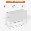 Wooakway Outdoor/Indoor/Decor Metal Raised Garden Beds Planter Boxes Planter Pots Cachepots Nursery Pots - 4 of 4