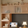 Home Office Desk, Solid Wood Study Desk with Shelves and Drawers, with Desktop Nail Board, Writing Desk, Computer Desk - 4 of 4