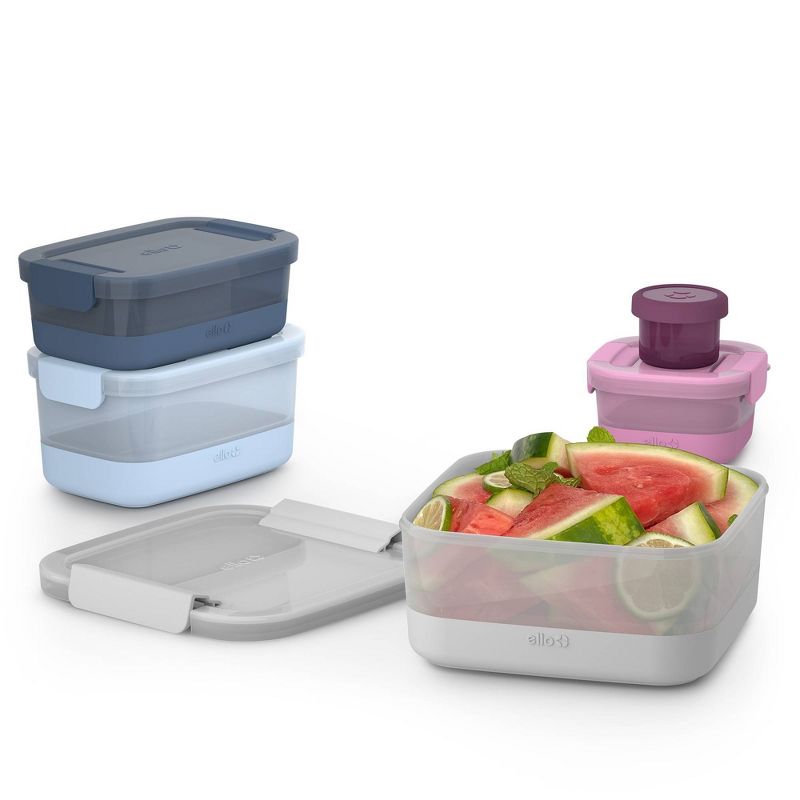 Ello 10pc Plastic Food Storage Container Set with Skid Free Soft Base, 4 of 7
