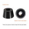 Unique Bargains Rubber Non Slip Shock Absorption Durable Furniture Pads Black - 3 of 4