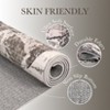 Washable Modern Abstract Living Room Area Rugs, Soft Non Slip Throw Carpet for Bedroom, Contemporary Floor Cover - 4 of 4
