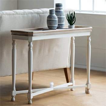 Vologne Traditional Wood French Console Baxton - : Table Target Studio White