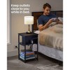 VASAGLE End Table with Charging Station, 3-Tier Side Table with USB Ports and Outlets Nightstand - image 4 of 4