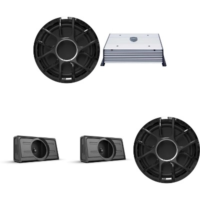 Wet Sounds ZERO Series 10" Marine Subwoofer with (2) Enclosures & Amp