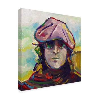 Trademark Fine Art -Howie Green 'John Lennon Hat' Canvas Art