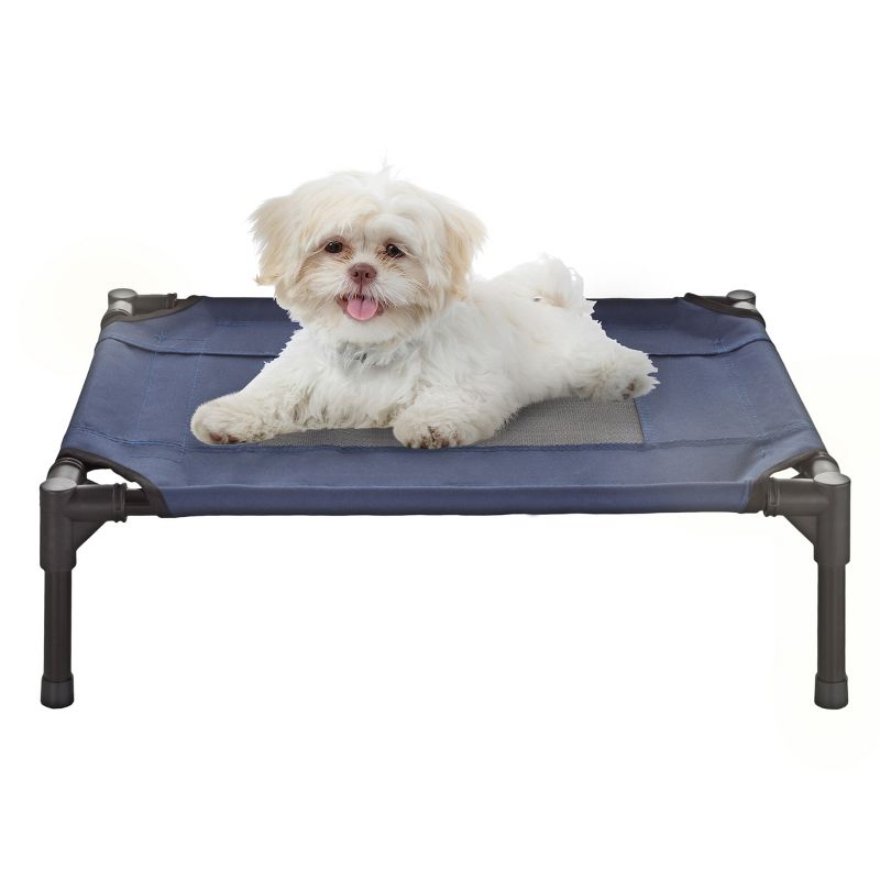 Pet Adobe Portable Raised Cot Style Pet Bed - Navy Blue, 3 of 8