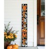 HomeRoots 72" Black And Orange Solid Wood Welcome Halloween Ghost Porch Sign - 2 of 4