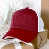 Pavilion Gift Company - Wine People - Adjustable Maroon Neoprene Mesh Hat - Hats - 3 of 4
