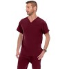 Medichic Men Scrubs Set - Stretch V-Neck Scrub Top with 7-Pocket Pants Workwear - 4 of 4