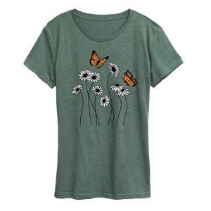 Women's - Instant Message - Wildflower Garden Short Sleeve Graphic T-Shirt - 1 of 4