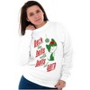 Deck The Halls with Balls of Yarn Women Crewneck Sweatshirt Brisco Brands - 4 of 4