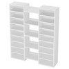 Lirago White 23-Shelf Wooden Shoe Rack E1 MDF 47.2x11.8x59 14-Tier Storage Organizer for Shoes - 4 of 4