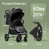 Mompush Nova Baby Stroller for Newborn and Toddler - 2 of 4
